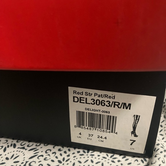 COPY - Pleaser Red Thigh High Boots - Delight 3063 - Picture 6 of 7